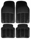 Riderscart PVC Rubber Foot Anti- Slip Car Mat (Black)...
