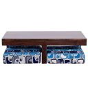Ringabell Altavista Soigne Coffee Table with Pouffe (Wood,Brown)...