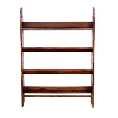 Ringabell Solid Wood Folding Book Shelf (Teak)