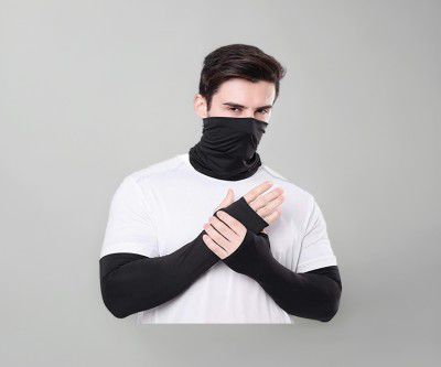 Rinpoche UV Summer Wear Sun Protection Face Mask Hand Sleeves Arm Sleeves Covers for Men's and Women's