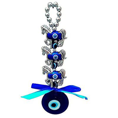 Ripe India® Feng Shui 3 Horse Evil Eye Protection Car and Door Hanging Gift Item