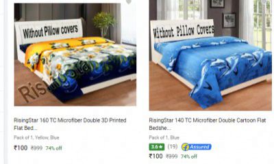 Risingstar Bedsheets Flat ₹100