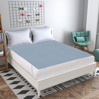 Rite Clique Fitted King, Double, Queen Size Waterproof Mattress Cover  (Blue)
