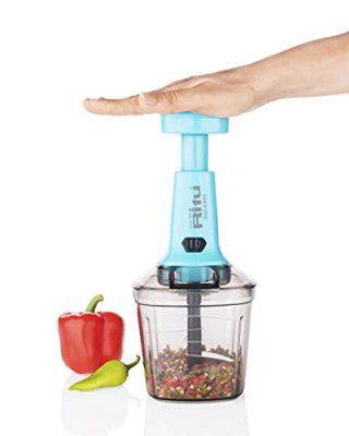 Ritu Quick & Easy 6 Blades Push Chopper, multicolor (J 292)