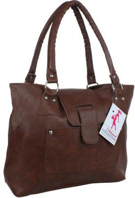 Ritupal Collection Women Brown Synthetic Leather Hand-Held Bag