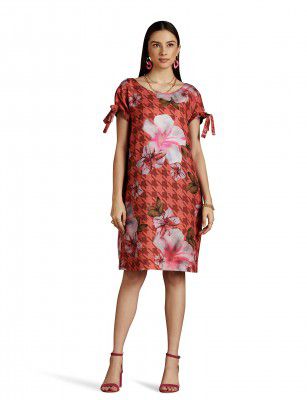 RIVER by Narendra Kumar Premium Designer Women's Floral Print Dress