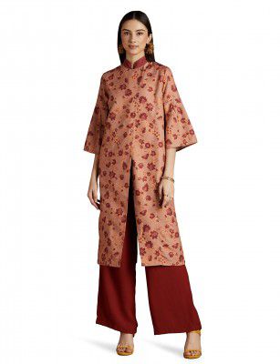 RIVER by Narendra Kumar Premium Designer Women's Floral Print Kurta Kurti