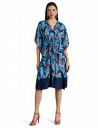 RIVER by Narendra Kumar Premium Designer Women's Geos Print Kaftan Kurta Kurti...