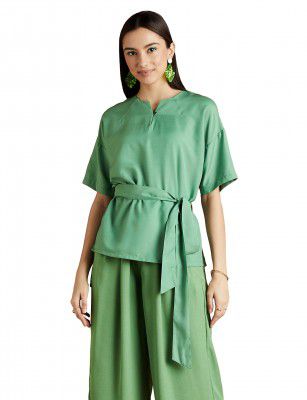 RIVER by Narendra Kumar Premium Designer Womens Solid Top