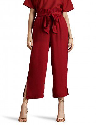 RIVER by Narendra Kumar Premium Designer Women's Solid Casual Pants