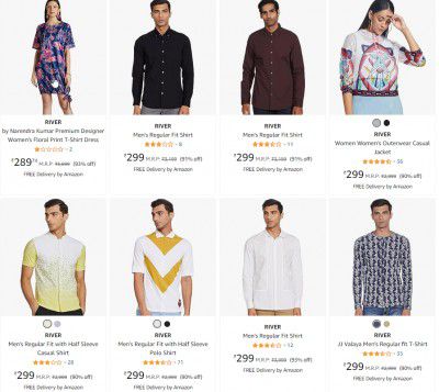 RIVER Premium Designer Clothing Upto 93% Off