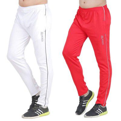 River Hill Self Design Men's Full Stretchable Track Pants (Pack of 2)