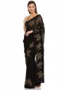 RIVER Womens Polyester Saree (RS2SVSR234B_Black)...