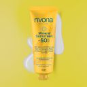 Rivona Naturals Mineral Sunscreen with Spf 50 | Rose + Shea Butter| Non-Sticky & Water resistant | UVA UVB Protection |PA +++ | For Men & Women & Kids | All Skin types | 20 gm...