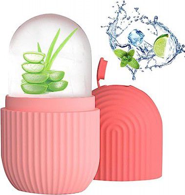 RIXTEC Ice Roller For Face, Ice Roller For Face Massager, Face Ice Roller To Enhance Skin Glow, Shrink & Tighten Pores, Puffy Eyes, Acne, Pimple, Facial Ice Roller,(Pack of 2)