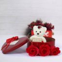 RIYASAT Artificial Flower, Soft Toy Gift Set - 10 cm  (Red)...