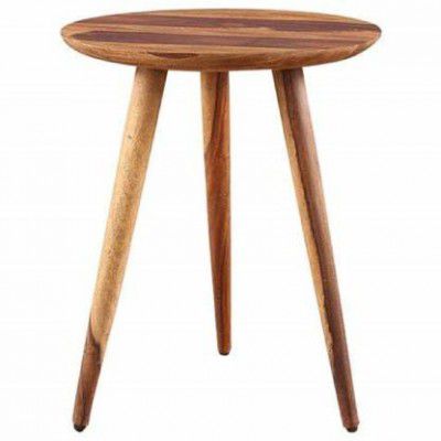 Rjkart Solid Wood End Table (Finish Color - Brown Finish, DIY(Do-It-Yourself))