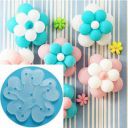 RJV Global Solid 20 Pcs Portable Flower Shape Balloon Clips Holder for Wedding Event Decorations Birthday Party Supplies Balloon Bouquet&nbsp;&nbsp;(White, Pack of 20)...