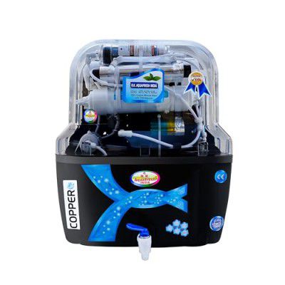 Rk Aqua Plus Swift Thunder X (RO+ LED UV+ ORC COPPER+ALKALINE+ZINC HIGH TDS MEMBRANE+ TDS CONTROL) Automatic, Best For Home/Office Purpose | 15LPH | 12 Liter Storage