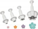 RKPM HOMES 4-Pieces DIY Cake Plunger Cutter Molds Sugarcraft Cake Decorating, (Plum Flower)...