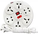 RL Enterprises power strip 8 Socket Extension Boards (White, 2 m)...
