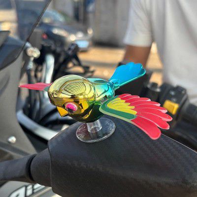 RLYBL Flying Bird Car & Bike Decoration with Flapping Wings (Multicolor, Pack of 1)