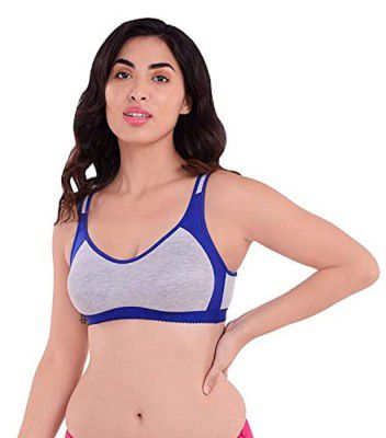RNR Fashions Low Impact Women's Everyday Cotton Padded Sports Bra for Gym/Running/Workout Full Support Sports Bra - 38