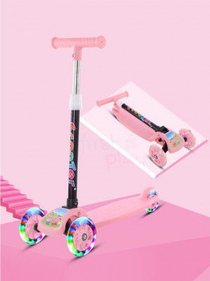 Road Kings Kids Scooter with 5 Height Adjustable & Fold-able Handle Scooter for Kids Above 2 Year