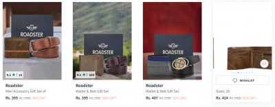 Roadster Belts and Wallets Upto 80% Off
