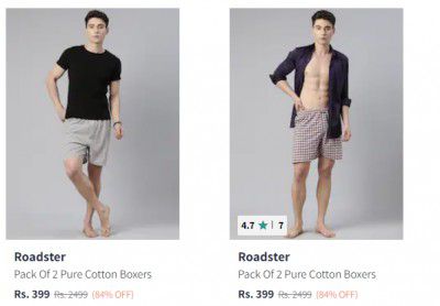 Roadster Boxers For Men's at Flat 84% off