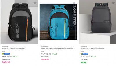 Roadster Laptop Bags Starts Rs 549 | Upto 79% Off
