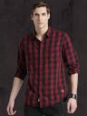 Roadster Men Black & Red Checked Sustainable Casual Shirt...