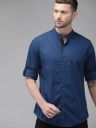 Roadster Men Blue Regular Fit Solid Sustainable Casual Shirt...
