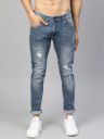 Roadster Men Blue Tapered Fit Mid-Rise Mildly Distressed Stretchable Jeans...