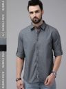 Roadster Men Grey Geometric Printed Pure Cotton Casual Shirt-Pack Of 2...