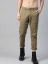 Roadster Men Khaki Solid Regular Trousers...
