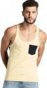 Roadster  Men Solid Round Neck Cotton Blend Beige T-Shirt...