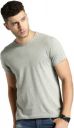 Roadster Men Solid Round Neck Cotton Blend Grey T-Shirt...