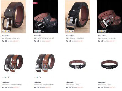 Roadster Men's Belt Upto 90% Off