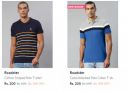 Roadster Men's Polo T-shirts @ ₹200...