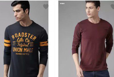 Roadster Mens T-shirt Upto 75% Off
