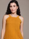 Roadster Self Design Halter Neck Cotton Crochet Top...
