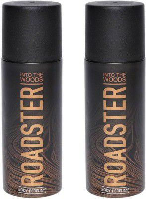 Roadster Set of 2 No Gas Body Spray Deodorant Spray - For Men (300 ml, Pack of 2)