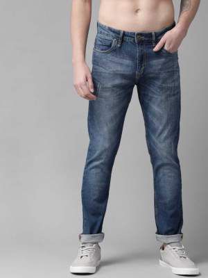 Roadster Slim Men Dark Blue Jeans