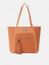 Roadster Tan Brown Structured Shoulder Bag...