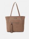 Roadster Taupe Structured Shoulder Bag...