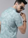 Roadster The Lifestyle Co Men Blue Printed Pure Cotton Casual Shirt...