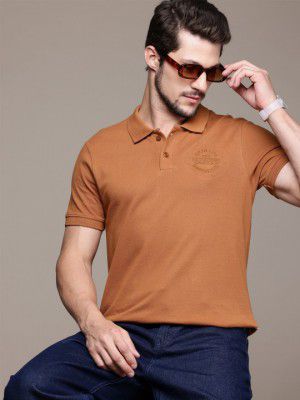 Roadster The Lifestyle Co. Pure Cotton Polo Collar T-shirt