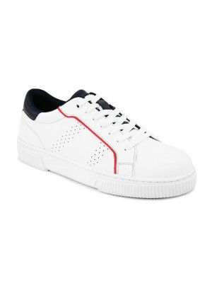 Roadster The Lifestyle Co. Women White Perforated Lightweight Sneakers