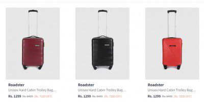 Roadster Trolley Bag Up to 85% off